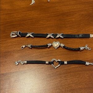 Lot of 3 vintage Brighton bracelets.